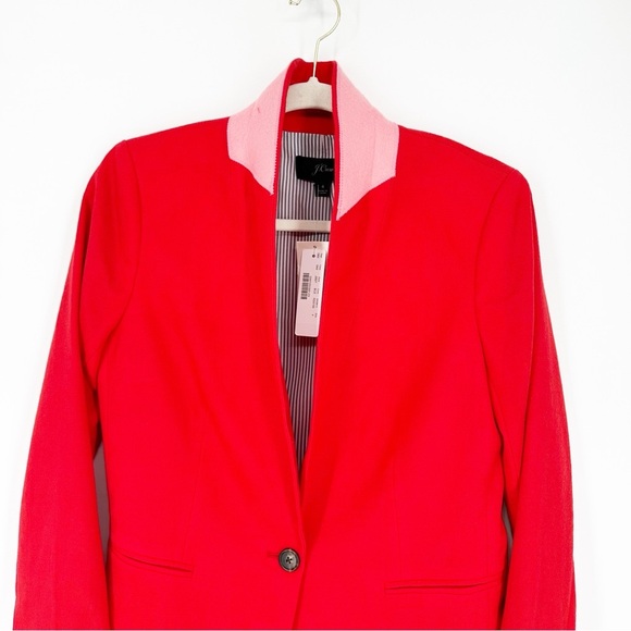 NWT J. Crew Parke Red Wool Classic Blazer Jacket - Picture 7 of 9